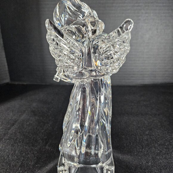 Vintage Mikasa Herald Collection Angelic Violin Angel Heavy Crystal Figurine - Picture 10 of 13